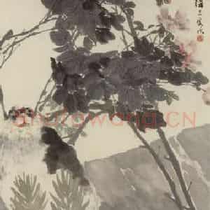 清代 任颐《花卉禽鸟四条屏》国画综合作品图片鉴赏