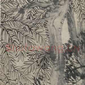 清代 任颐《牧童攻读图》国画综合作品图片鉴赏