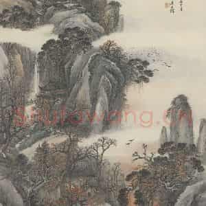 清代 吴庆云《旭日东升图》国画综合作品图片鉴赏