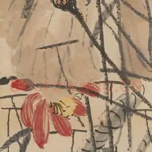 齐白石《花卉屏》国画花鸟作品图片鉴赏