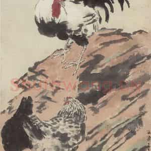 徐悲鸿《三鸡图》国画综合作品图片鉴赏