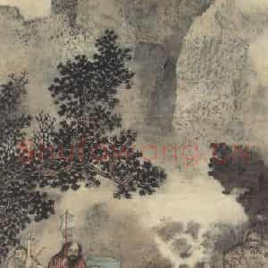 明代 吴彬《洗象图》国画综合作品图片鉴赏
