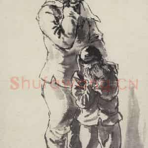 李桦《人物四幅》国画人物作品图片鉴赏