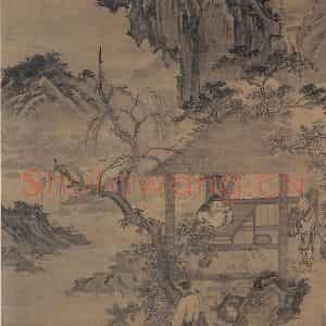 明代《山水人物》国画综合作品图片鉴赏