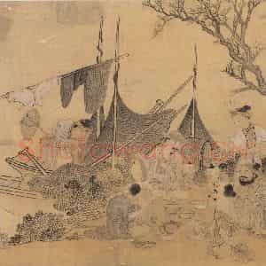 明代《渔家乐》国画综合作品图片鉴赏