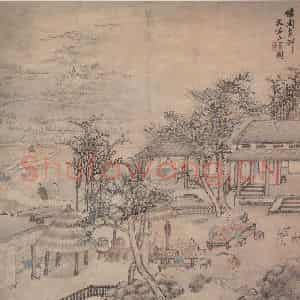 清代 上官周《农乐图》国画综合作品图片鉴赏