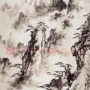 1987年 董寿平《黄山》国画山水写意作品图片鉴赏