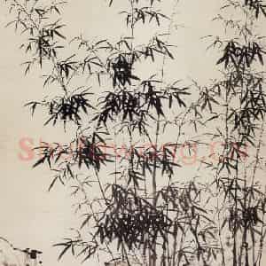 30年代 董寿平《墨竹》国画花鸟写意作品图片鉴赏