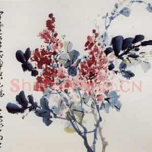 1993年 董寿平《争艳》国画花鸟写意作品图片鉴赏