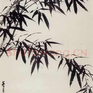50年代 董寿平《墨竹》国画花鸟写意作品图片鉴赏