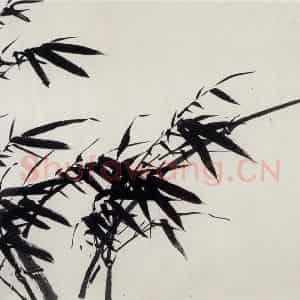 1962年 董寿平《墨竹》国画花鸟写意作品图片鉴赏