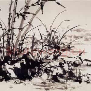 1983年 董寿平《兰竹》国画花鸟写意作品图片鉴赏