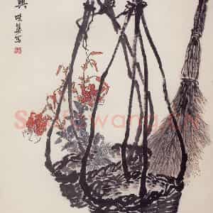 1962年 郭味蕖《归兴》国画花鸟兼工带写作品图片鉴赏