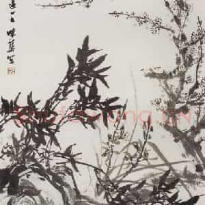 1963年 郭味蕖《高标》国画花鸟写意作品图片鉴赏