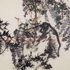 1963年 郭味蕖《繁春》国画花鸟写意作品图片鉴赏