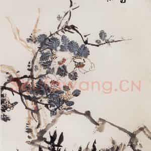 1964年 郭味蕖《青城白山茶》国画花鸟写意作品图片鉴赏