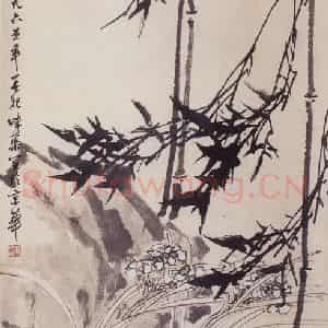 1965年 郭味蕖《环宇吹遍东风》国画花鸟兼工带写作品图片鉴赏