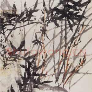 60年代 郭味蕖《疏烟》国画花鸟写意作品图片鉴赏