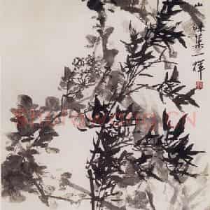 1966年 郭味蕖《高风冷露》国画花鸟写意作品图片鉴赏