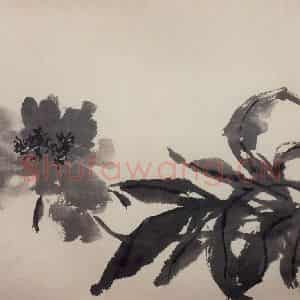 1970年 郭味蕖《水墨花卉册》国画花鸟写意作品图片鉴赏