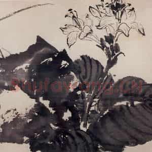 1970年 郭味蕖《水墨花卉册》国画花鸟兼工带写作品图片鉴赏