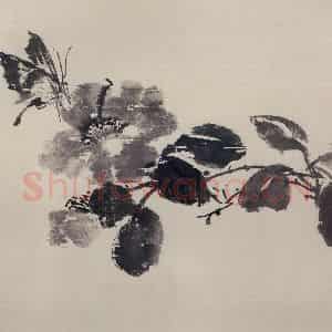 1970年 郭味蕖《水墨花卉册》国画花鸟写意作品图片鉴赏