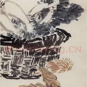 1960年 郭味蕖《蔬香图》国画花鸟写意作品图片鉴赏