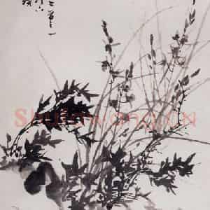 1961年 郭味蕖《鲁迅诗意》国画花鸟写意作品图片鉴赏