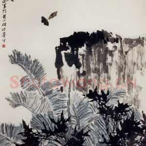 1962年 郭味蕖《绿天》国画花鸟写意作品图片鉴赏