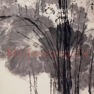 1962年 郭味蕖《银汉欲曙》国画花鸟写意作品图片鉴赏