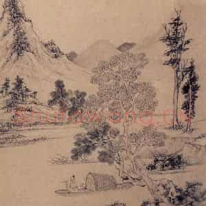 明代 文征明《山水册》国画山水作品图片鉴赏
