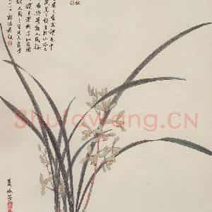 1965年 萧淑芳《人民之香》国画花鸟作品图片鉴赏