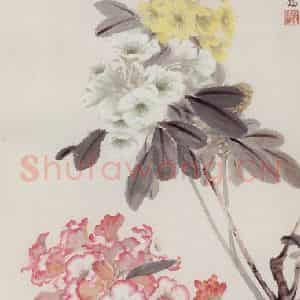 70年代 萧淑芳《锦绣》国画花鸟作品图片鉴赏