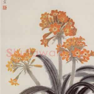 80年代 萧淑芳《高洁》国画花鸟作品图片鉴赏
