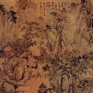 北宋 燕肃《春山图》国画山水作品图片鉴赏