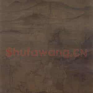 北宋 郭熙《古木遥山图》国画山水作品图片鉴赏
