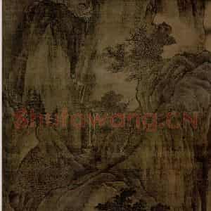 五代 关仝《秋色晚翠图》国画山水作品图片鉴赏