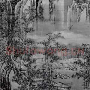 北宋 郭熙《雪山行旅图》国画山水作品图片鉴赏
