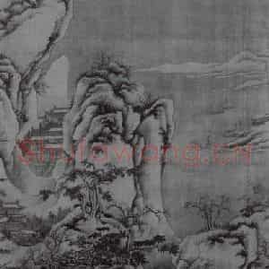 北宋 郭熙《峨嵋雪霁图》国画山水作品图片鉴赏