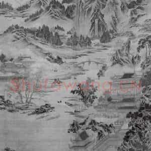 北宋 郭熙《滕王阁图》国画山水作品图片鉴赏