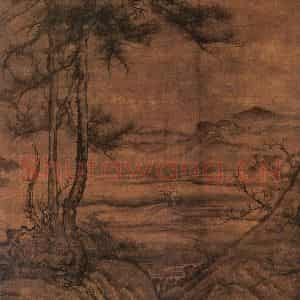 北宋 李成《乔松平远图》国画山水作品图片鉴赏