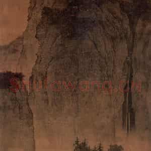 北宋 范宽《溪山行旅图》国画山水作品图片鉴赏
