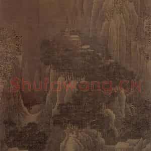 北宋 宋人《雪麓早行图》国画山水作品图片鉴赏