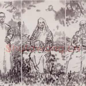 2002年 吴山明《五指山》国画综合作品图片鉴赏