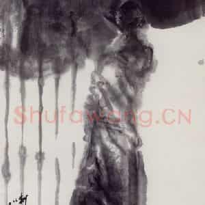 1985年 吴山明《小喇嘛》国画人物作品图片鉴赏