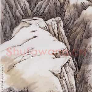 1994年 何海霞《北国山色》国画山水写意作品图片鉴赏