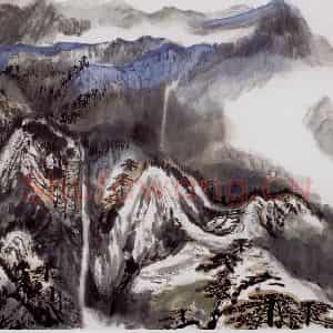 1984年 何海霞《庐山云影》国画山水写意作品图片鉴赏