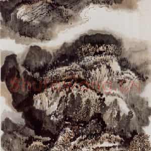 1985年 何海霞《山川无尽》国画山水写意作品图片鉴赏