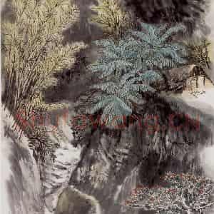 1987年 何海霞《海南探幽》国画山水写意作品图片鉴赏