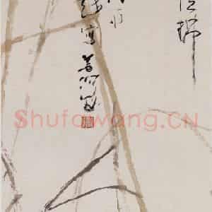 1985年 杨善深《翠鸟》国画花鸟作品图片鉴赏